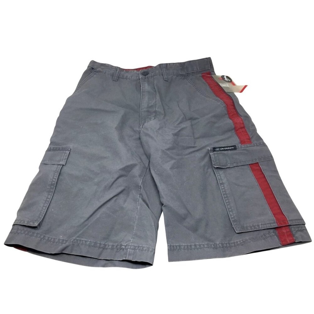 Unionbay Boy's Size 16 Pewter/Red Shorts w/ Pockets New with Tags